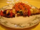 bunte Hähnchenspieße - Rezept