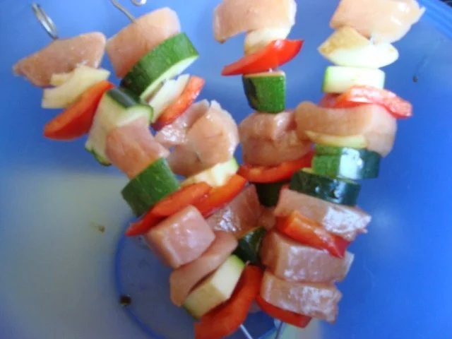 Rezept: bunte Hähnchenspieße Bild Nr. 5 bunte Hähnchenspieße - Rezept - Bild Nr. 5