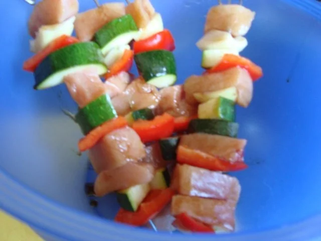 Rezept: bunte Hähnchenspieße Bild Nr. 6 bunte Hähnchenspieße - Rezept - Bild Nr. 6