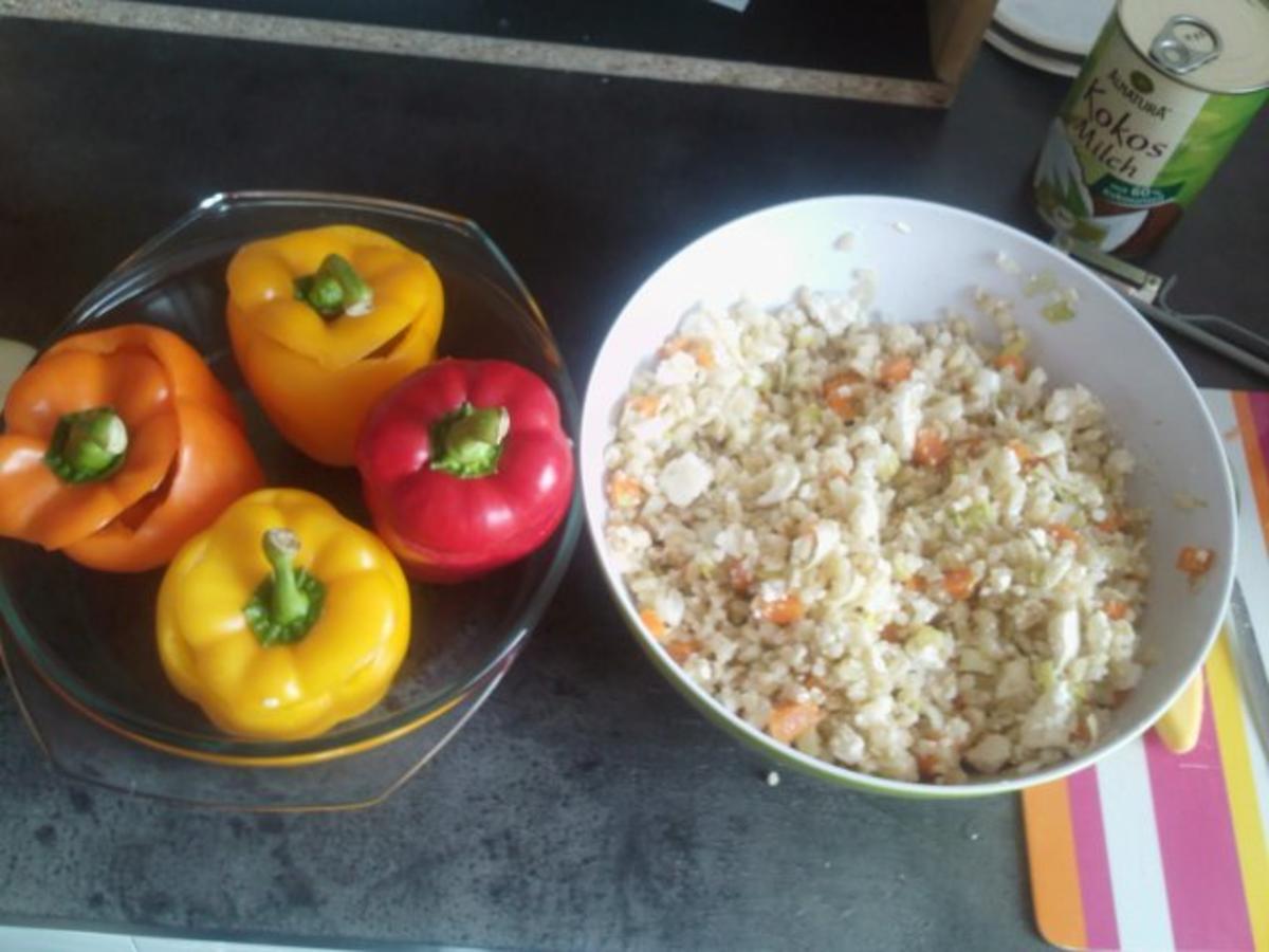 Paprika gefüllt mit Buchweizen &amp; Gemüse - einfach - 178 kcal/100g