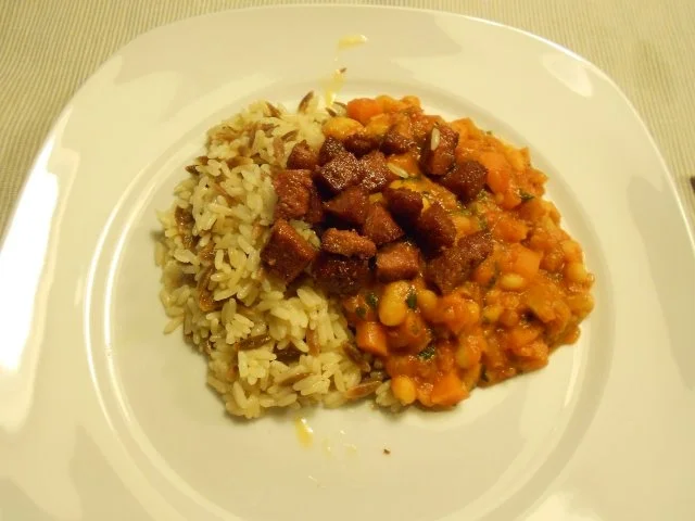 Sucuklu Kuru Fasulye weißer Bohnentopf in roter Soße und Sucuk - Rezept - Bild Nr. 24