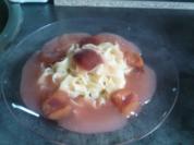 Nudeln süss mit Pflaumen - Rezept