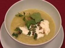 Tüftensuppe mit gerösteten Waldpilzen (Steffi Nerius) - Rezept