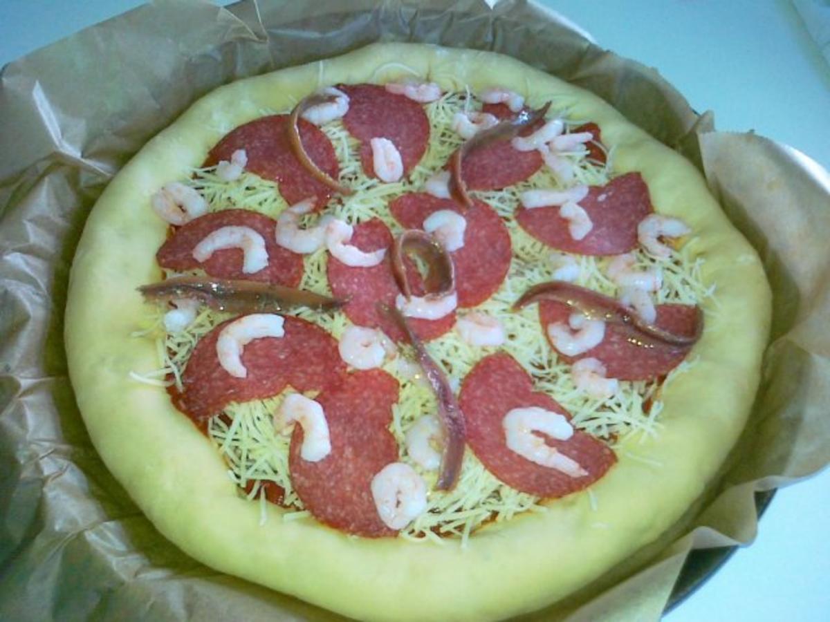 Meine Lieblings Pizza mit Käserand... - Rezept - Bild Nr. 12