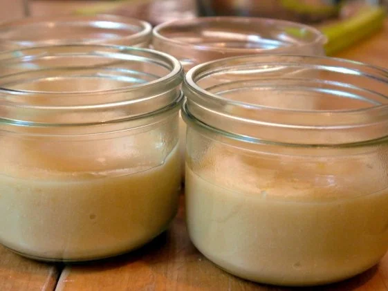 Zitronen-Honig-Ingwer-Creme mit Creme-Fraiche-Sauce - Rezept - Bild Nr. 8