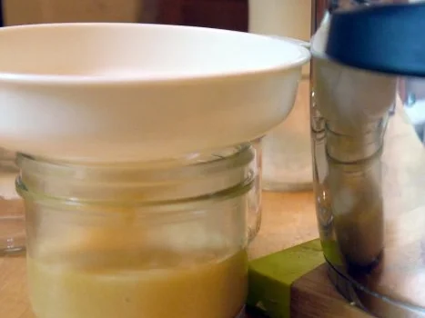 Zitronen-Honig-Ingwer-Creme mit Creme-Fraiche-Sauce - Rezept - Bild Nr. 7