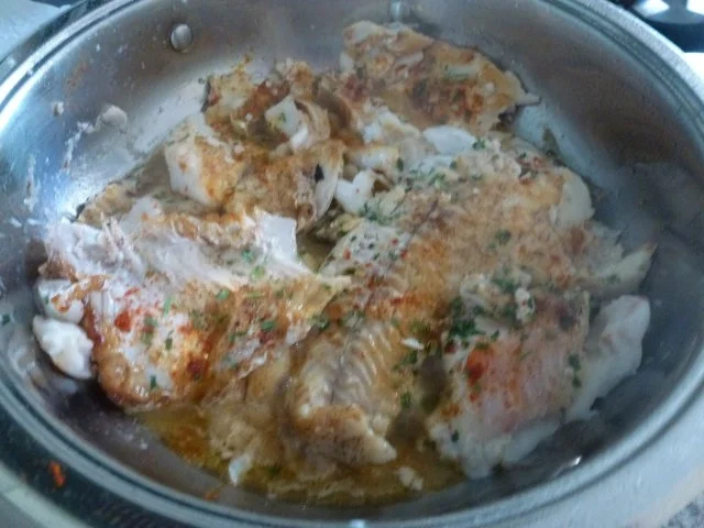 Rezept: Verunfallter Schellfisch mit cremigem Kartoffelsalat Bild Nr. 4 Verunfallter Schellfisch mit cremigem Kartoffelsalat - Rezept - Bild Nr. 4