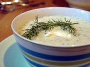 Kalte Gurken-Buttermilch-Suppe - Rezept