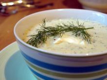 Kalte Gurken-Buttermilch-Suppe - Rezept