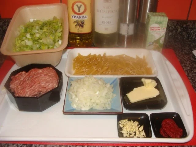 Nudeln : Hack- Lauch- Nudelpfanne - Rezept - Bild Nr. 3