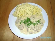 Rahmfleisch mit Gemüse und Spätzle - Rezept