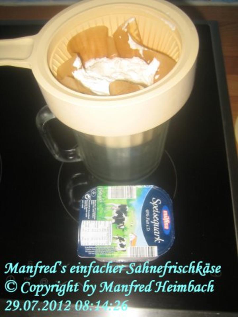 Käse - Manfred’s einfacher Sahnefrischkäse - Rezept - Bild Nr. 2
