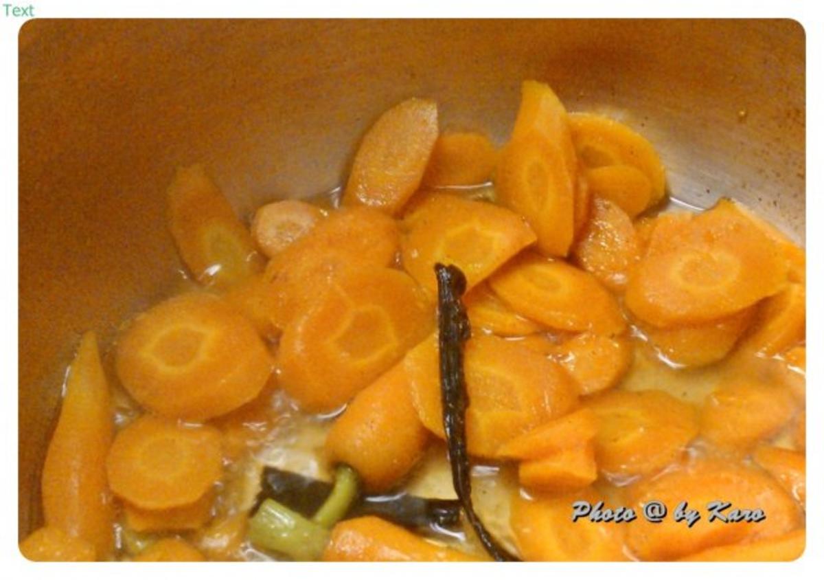 Seeteufel gebraten an Rucola Kartoffel Püree mit karamelisierten Vanillemöhrchen - Rezept - Bild Nr. 3