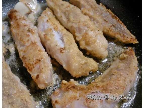 Seeteufel gebraten an Rucola Kartoffel Püree mit karamelisierten Vanillemöhrchen - Rezept - Bild Nr. 8