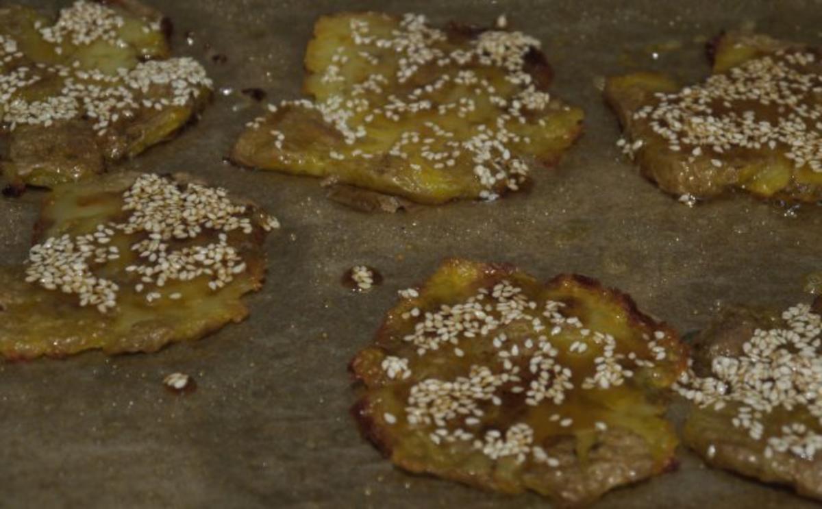 Honigglasierte Plattkartoffeln - Rezept - Bild Nr. 8