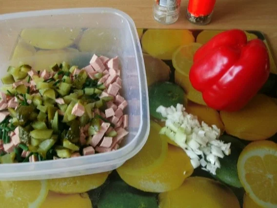 Paprika - Wurstsalat - Rezept - Bild Nr. 5