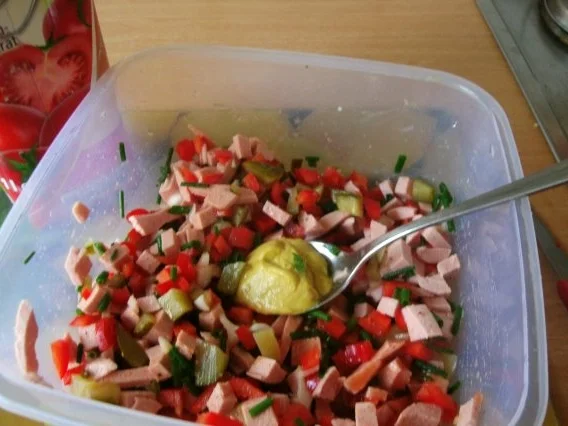 Paprika - Wurstsalat - Rezept - Bild Nr. 7