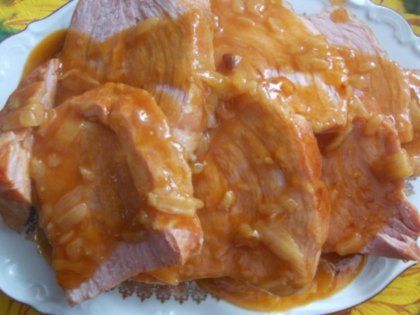 POLNISCHER SCHINKENBRATEN mit ZWIEBELSAUCE - von marzisz1962