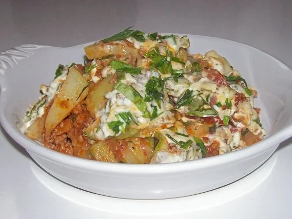 Sommerlicher Kartoffel-Zucchini-Schichtauflauf mit Kräuterhaube - Rezept - Bild Nr. 13