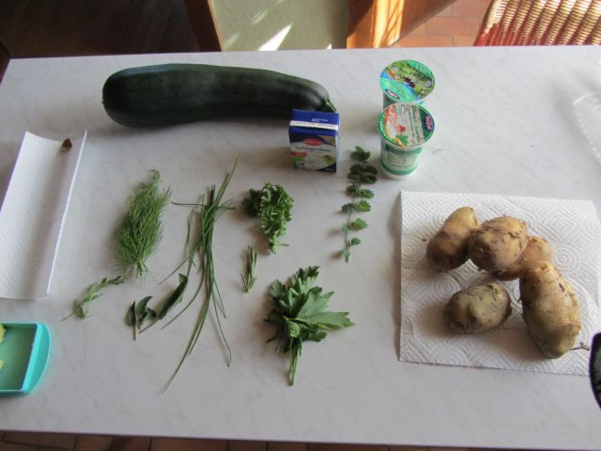 Zucchini Creme Suppe frisch aus dem Garten... - Rezept - Bild Nr. 3