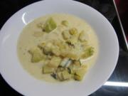 Zucchini Creme Suppe frisch aus dem Garten... - Rezept