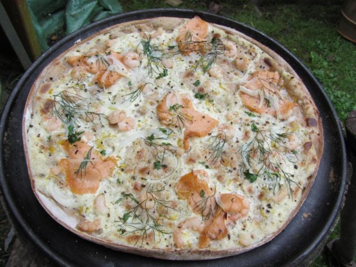 Flammkuchen selbst gemacht.--Im eigenen Pizza -ofen... - Rezept - Bild Nr. 35