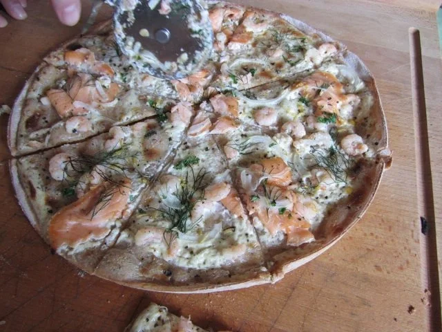 Rezept: Flammkuchen selbst gemacht.--Im eigenen Pizza -ofen... Bild Nr. 36 Flammkuchen selbst gemacht.--Im eigenen Pizza -ofen... - Rezept - Bild Nr. 36
