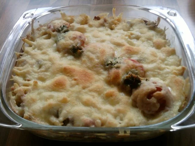 Rezept: Nudelauflauf/ Kartoffelauflauf oder hier Spätzle-Auflauf mit Frischkäse und Allerlei Bild Nr. 2 Nudelauflauf/ Kartoffelauflauf oder hier Spätzle-Auflauf mit Frischkäse und Allerlei - Rezept - Bild Nr. 2