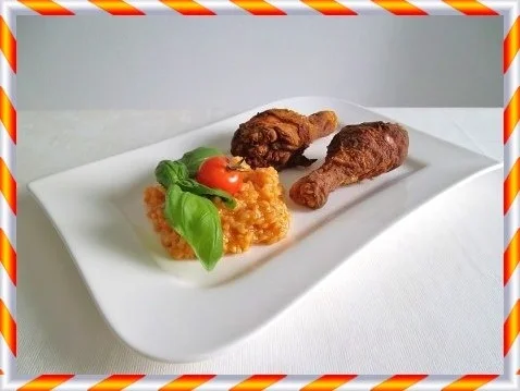 Knusprig frittierte Hähnchen – Unterkeulen mit Reis - Rezept - Bild Nr. 13