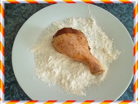 Knusprig frittierte Hähnchen – Unterkeulen mit Reis - Rezept - Bild Nr. 5