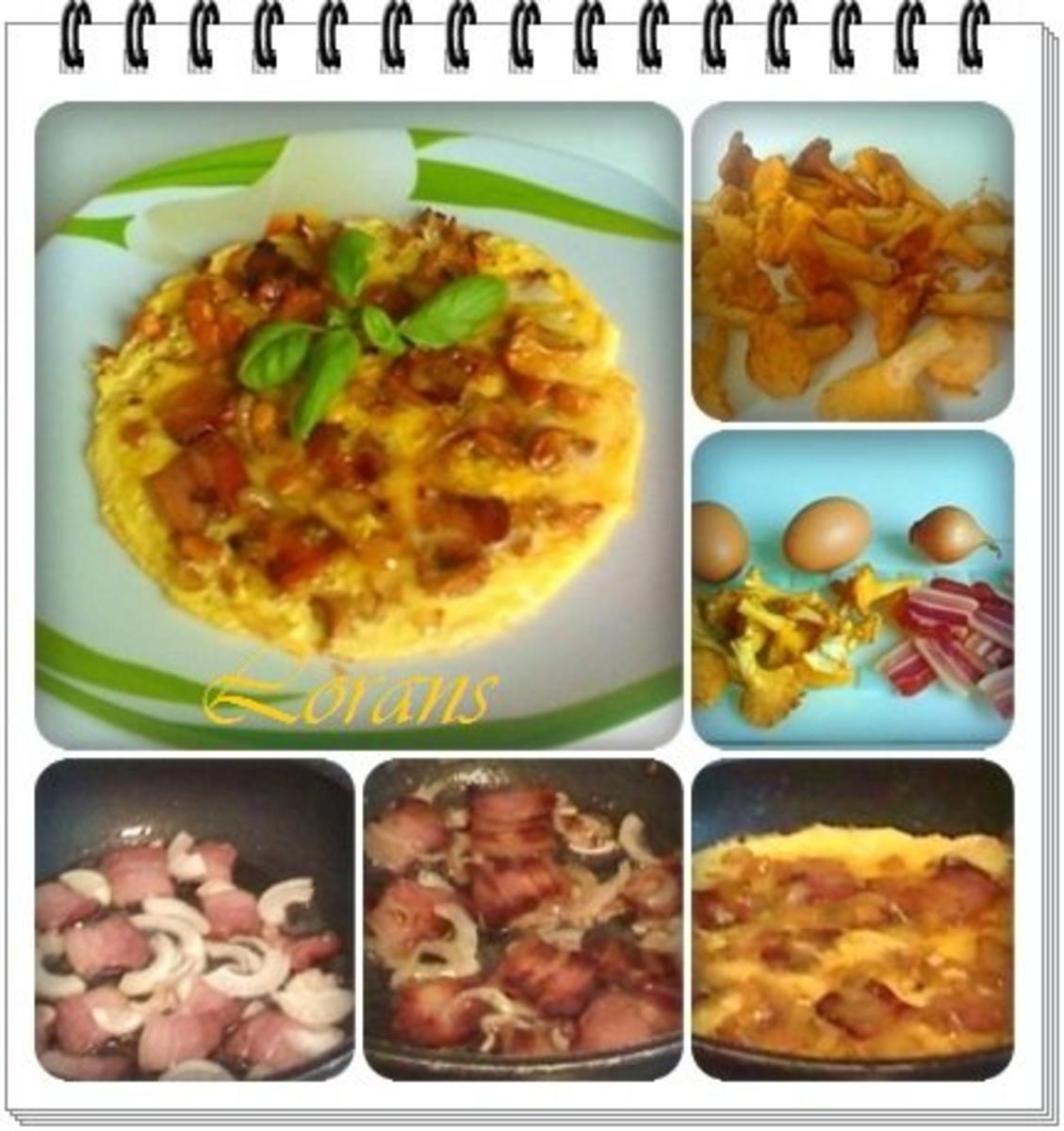❈ Omelett mit Schinkenspeck und Pfifferlingen ❈ - Rezept - Bild Nr. 3
