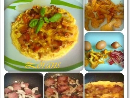 Rezept: ❈ Omelett mit Schinkenspeck und Pfifferlingen ❈ Bild Nr. 3 ❈ Omelett mit Schinkenspeck und Pfifferlingen ❈ - Rezept - Bild Nr. 3