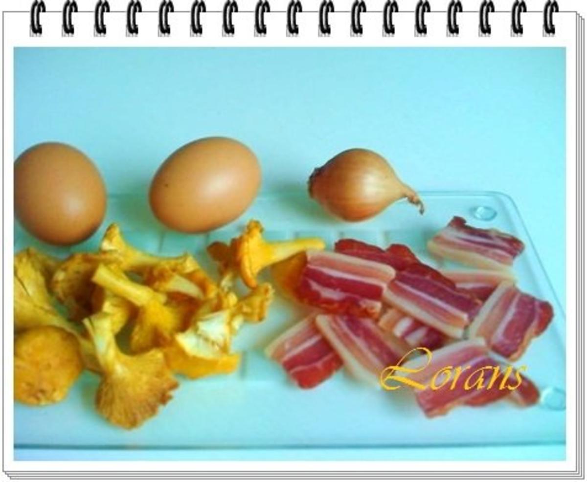 ❈ Omelett mit Schinkenspeck und Pfifferlingen ❈ - Rezept - Bild Nr. 4