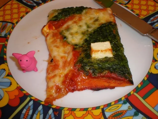 Pizza mit Spinat - Rezept