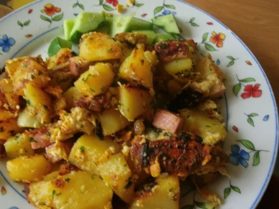 Bratkartoffel - Gurken - Leberkäsepfanne - Rezept - Bild Nr. 10