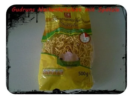 Fleisch: Schweinenackenkotelett mit Spätzle - Rezept - Bild Nr. 5