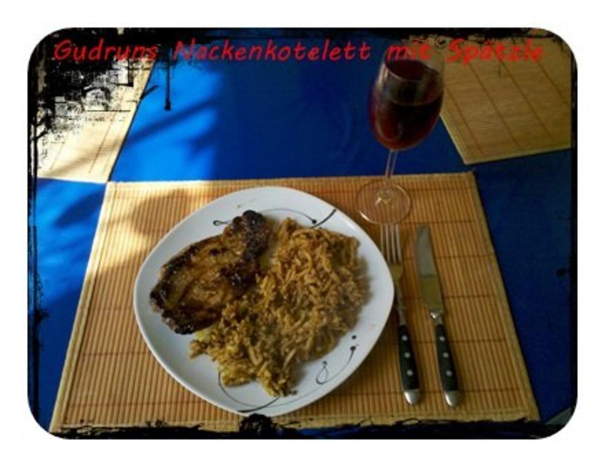 Fleisch: Schweinenackenkotelett mit Spätzle - Rezept - Bild Nr. 9