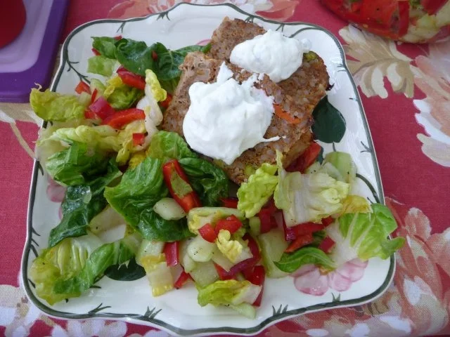 Hackfleisch : Reis-Hackbraten aus dem Backofen - Rezept