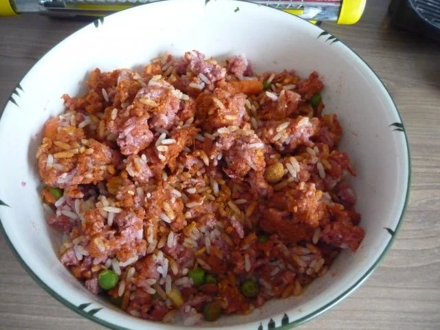 Hackfleisch : Reis-Hackbraten aus dem Backofen - Rezept - Bild Nr. 2