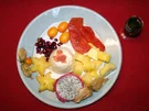 Kokosmilchgelee an exotischen Früchten - Rezept