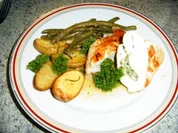 Rezept: Hähnchenbrust mit Käse- Kräuterfüllung Hähnchenbrust mit Käse- Kräuterfüllung - Rezept