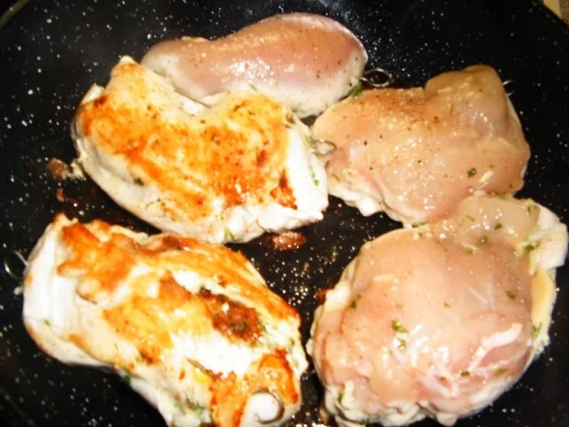 Hähnchenbrust mit Käse- Kräuterfüllung - Rezept - Bild Nr. 6
