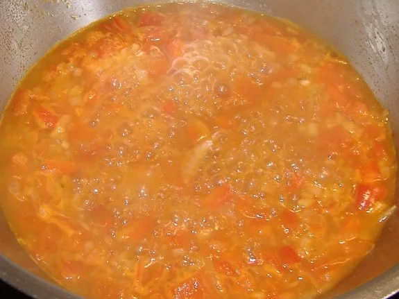 Rezept: Auberginenlasagne mit Ziegenkäse und Paprika-Ingwer-Schaum Bild Nr. 3 Auberginenlasagne mit Ziegenkäse und Paprika-Ingwer-Schaum - Rezept - Bild Nr. 3