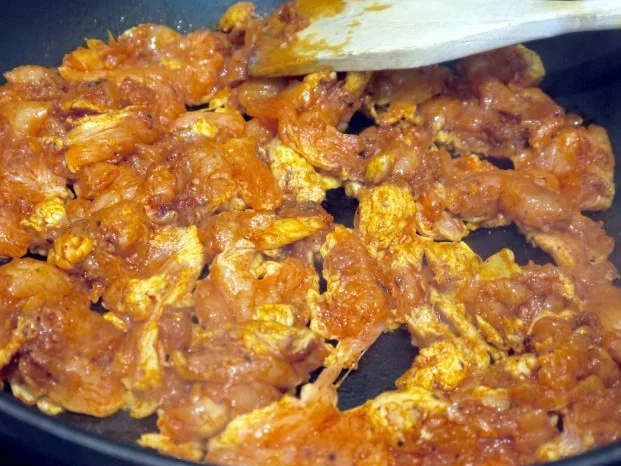 Rezept: Hähnchengeschnetzeltes "a la Vera" Bild Nr. 9 Hähnchengeschnetzeltes "a la Vera" - Rezept - Bild Nr. 9