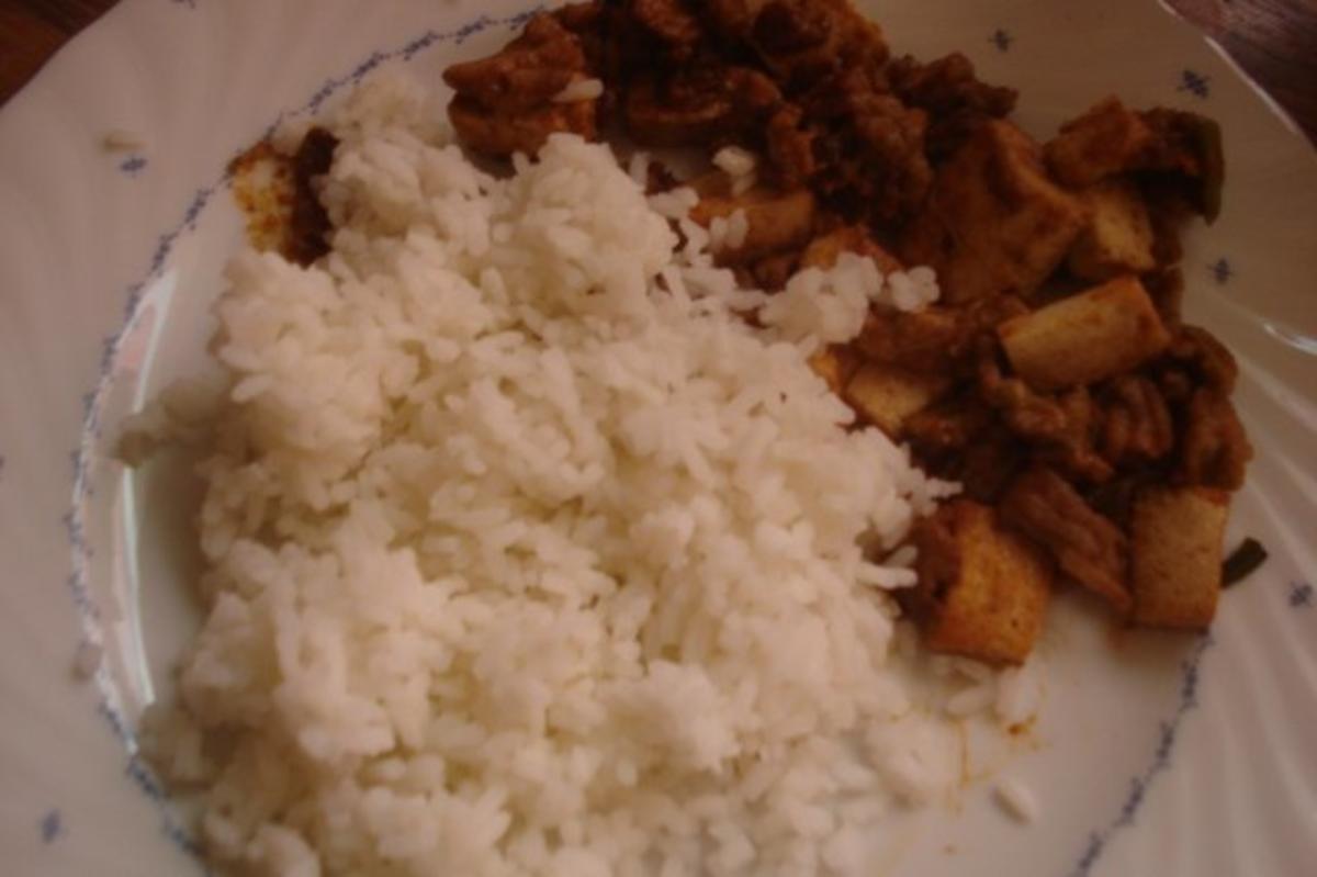 Mapo-Tofu - Reis mit Tofu und Hackfleisch - Rezept