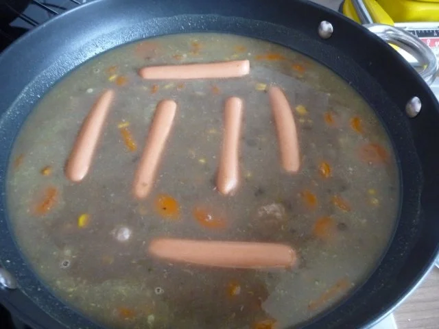 Rezept: Resteverwertung : ...vom Linsen / Bohnen / Erbsenmix-Topf Bild Nr. 4 Resteverwertung : ...vom Linsen / Bohnen / Erbsenmix-Topf - Rezept - Bild Nr. 4