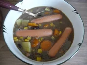 Resteverwertung : ...vom Linsen / Bohnen / Erbsenmix-Topf - Rezept