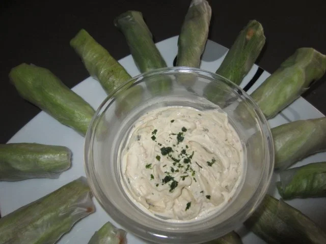 Gemüse in Salatblatt - Rezept