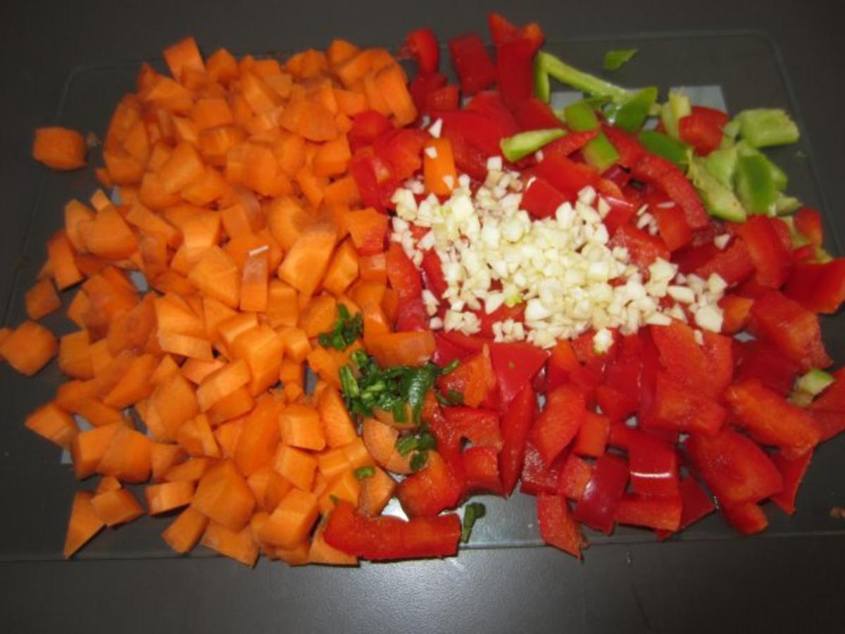 Gemüse in Salatblatt - Rezept - Bild Nr. 5