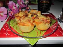 Pikante - Hackfleisch – Muffins mit Creme - Fraiche - Rezept